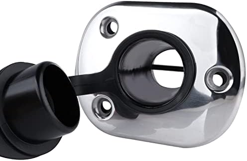 2PCS Flush Mounting Fishing Rod Holders with Rubber Cap, Liner and Gasket (Screws Included) - Image 6