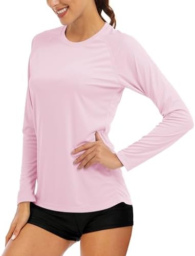 MAGCOMSEN Women's Long Sleeve Shirts UPF 50+ Sun Protection Shirts for Hiking Fishing Workout Rash Guard by MAGCOMSEN
