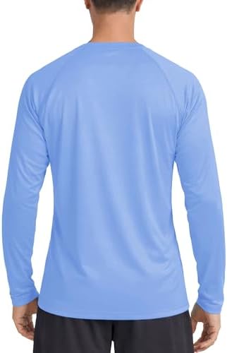 Boladeci Men's UPF 50+ Sun Protection UV SPF Shirts Long Sleeve Lightweight Quick Dry Swim T-Shirts Rash Guard - Image 6