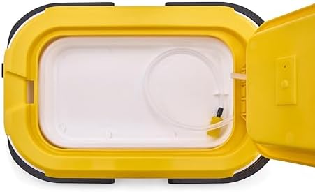 Collapsible Bait Bucket with Aerator-White/Yel - Image 7