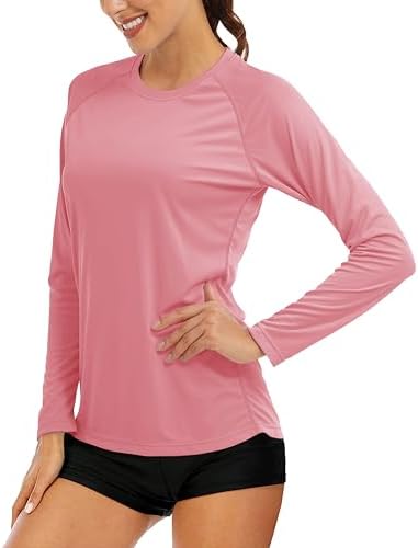 MAGCOMSEN Women's Long Sleeve Shirts UPF 50+ Sun Protection Shirts for Hiking Fishing Workout Rash Guard by MAGCOMSEN