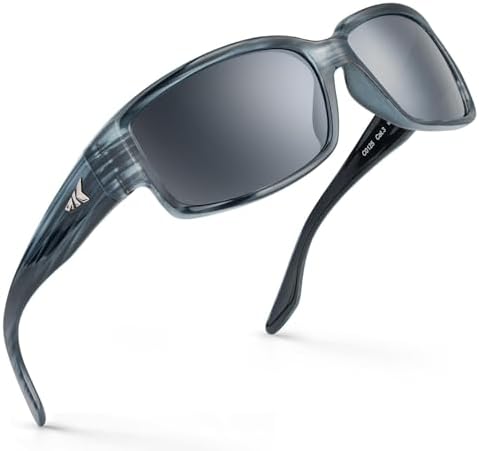 KastKing Skidaway Polarized Sport Sunglasses for Men and Women, Wrap Design by KastKing