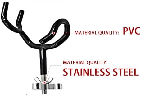 4PCS Sure Grip Steel 20 Degree Angle Rod Holder with Mounting Base Fishing Rod Holder for Boat, Ship, Yacht and More for Fishing Lovers - Image 4