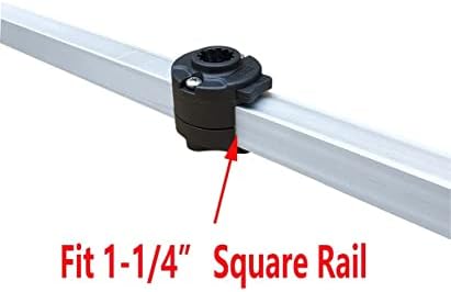 Brocraft Pontoon Boat Accessories/Pontoon Boat Square Rail Mount/Pontoon Boat Rod Holder Mount -Not Drilling Required - Image 5