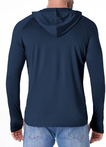 OYGSieg 4 Pack Men's Sun Hoodies UPF50+ Fishing Shirts Athletic Rash Guard - Image 2