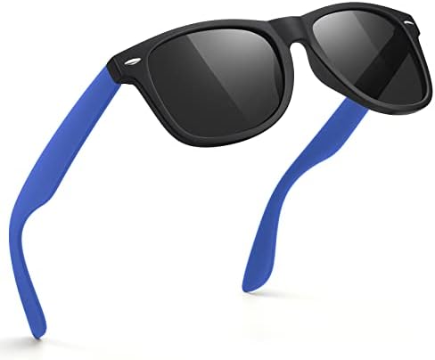 FEIDUSUN Sunglasses Men Polarized Sunglasses for Mens and Womens,Black Retro Sun Glasses Driving Fishing UV Protection by FEIDUSUN
