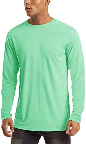 MAGCOMSEN Men's Long Sleeve Shirts UPF 50+ UV Sun Protection Athletic Shirts for Hiking Running Workout Rash Guard by MAGCOMSEN