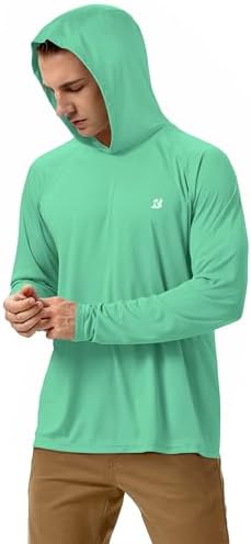 Roadbox Mens Fishing Sun Hoodie, Long Sleeve UPF 50+ UV Protection Shirts - Image 2