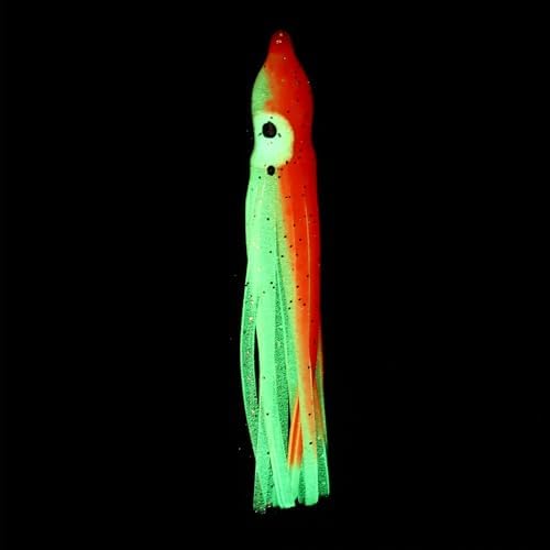 Fishing Squid Skirts, Glow Soft Plastic Trolling Lures Luminous -Fitting for (Bass/Trout/Salmon/Saltwater/Fishing Bait) - Image 4