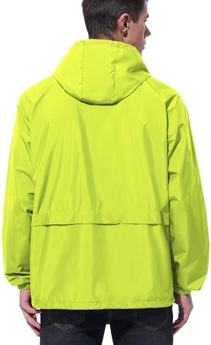 UIQUR Mens Rain Jacket Raincoat Waterproof Windbreaker - Image 2