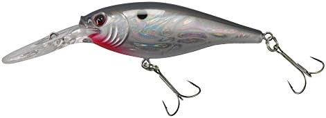 Berkley Flicker Shad Fishing Lure, Slick Mouse, 1/8 oz, 1 1/2in | 4cm Crankbaits, Size, Profile and Dive Depth Imitates Real Shad, Equipped with Fusion19 Hook by Berkley