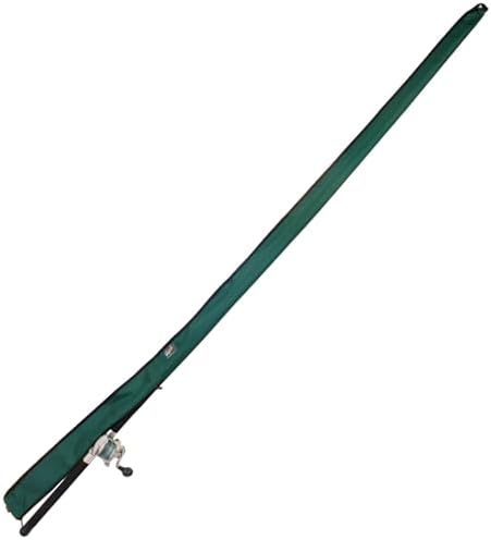 Premium Marine Canvas Fishing Rod Cover Bag Sleeve – Full-Enclosure Rod Protector – Fits One Fishing Rod – Head-to-Head-Zipper Design – Made in USA - Image 3