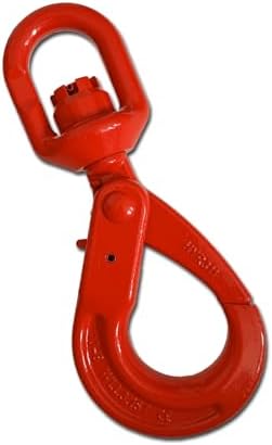 Swivel Self-Locking Hook 6944 lbs Grade 80 Swivel Self Locking Hook Heavy Duty Swivel Lifting Hook Swivel Lifting Hook Hoist Hook Sling Heavy Cargo 【3.15ton】 by YANBORUI