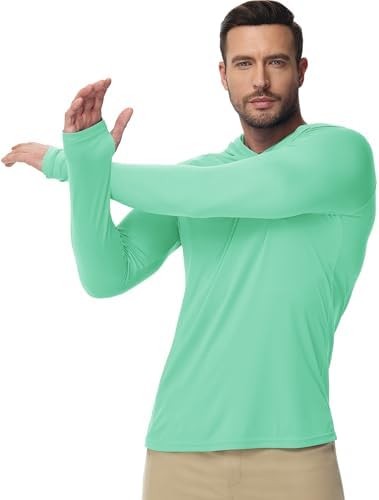 Boladeci Men's UPF 50+ Sun Protection Lightweight Hoodie Shirts Long Sleeve Fishing Shirt SPF UV Hiking Swim - Image 2