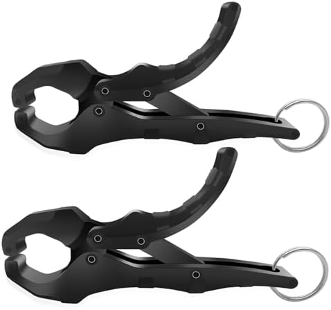 4.5'' Fish Lip Gripper, Digital Scale Hook Non-Puncture Replacement Clamp - Fish Grabber for Fishing Cull Tag Tournament Bass Fishing Culling System Accessories (Pack of 2) by PAPAZOO