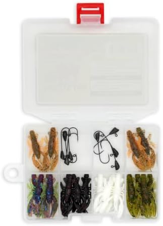 Trout Magnet Trout Slayer 28 Piece Fishing Kit, Includes 20 Crawdad Bodies and 8 Size 6 Long Shank Hooks, Great for Small Streams and Lakes, Catches All Species, White - Image 2