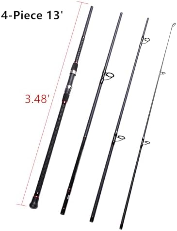 Fiblink Surf Spinning Fishing Rod 2-Piece/4-Piece Graphite Travel Fishing Rod - Image 2