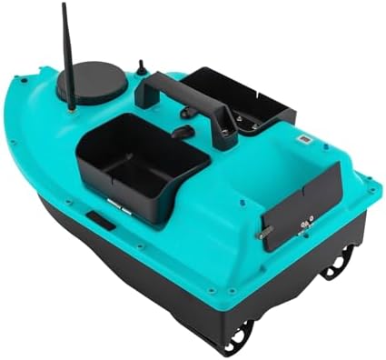 RC Bait Boat, 600m/1968ft Long-Distance Control Surf Fishing Bait Boat 4.4LBS Loading Capacity with Dual 5200mAh Battery and LCD for Lake/Ocean Angling, Auto Navigation (Blue) - Image 5