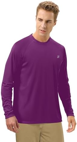 Roadbox Men's UPF 50+ UV Sun Protection Shirts, Long Sleeve Swim Rash Guard - Image 6