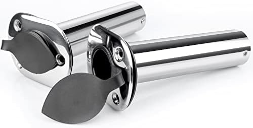 2PCS Flush Mounting Fishing Rod Holders with Rubber Cap, Liner and Gasket (Screws Included) - Image 5