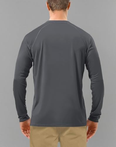Roadbox Men's UPF 50+ UV Sun Protection Shirts, Long Sleeve Swim Rash Guard - Image 6
