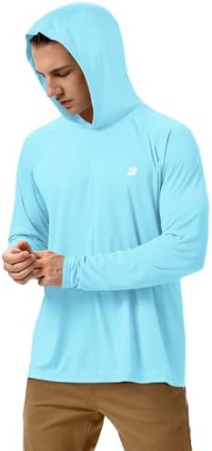Roadbox Mens Fishing Sun Hoodie, Long Sleeve UPF 50+ UV Protection Shirts - Image 2