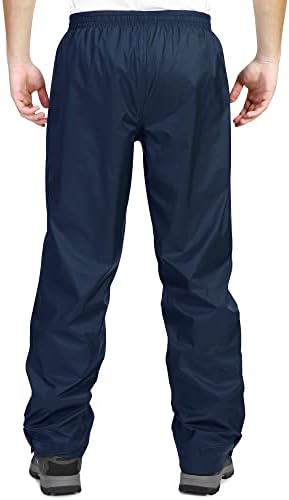 33,000ft Men's Rain Pants, Waterproof Rain Over Pants, Windproof Pants - Image 2