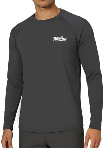 Men's UPF 50+ Sun Fishing Shirt, Long Sleeve UV Protection Tee, Quick Dry Rash Guard for Outdoor Swim Hiking - Image 2