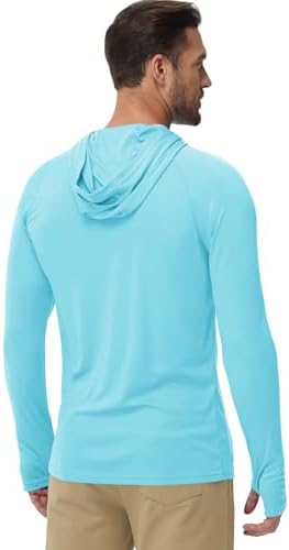 Boladeci Men's UPF 50+ Sun Protection Lightweight Hoodie Shirts Long Sleeve Fishing Shirt SPF UV Hiking Swim - Image 4