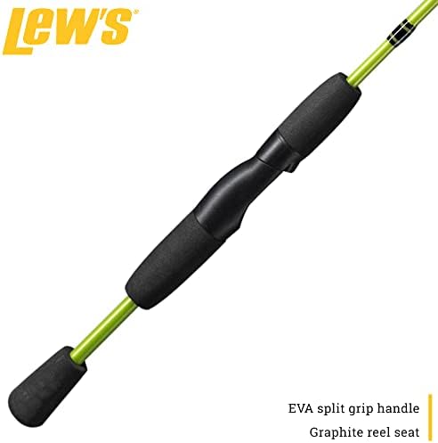 Lew's Crappie Thunder Spinning Fishing Rod, Light Power, Fast Action, Premium 2-Piece Graphite Blank, EVA Split Grip Handle - Image 4