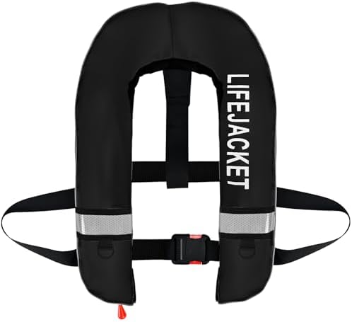 Adult Automatic PFD Vest, Inflatable Kayak Water Sports Vest for Kayaking SUP Paddleboarding Sailing Boating Fishing by Unknown
