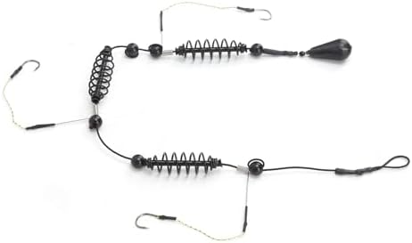 Artificial Lure Fish Hooks Cage 3 Set Trap Basket and Fishing Feeder Tackle Bait Trap Cage Feeder Basket Holder for Carp Spring Fishing with Strong High Carbon Steel Hooks Prevent - Image 4