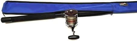 Premium Marine Canvas Fishing Rod Cover Bag Sleeve – Full-Enclosure Rod Protector – Fits One Fishing Rod – Head-to-Head-Zipper Design – Made in USA - Image 4