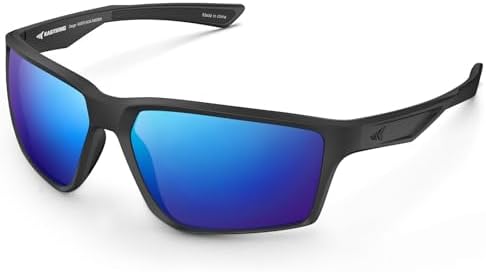 KastKing Osage Polarized Sport Sunglasses for Men and Women, Wrap Design by KastKing