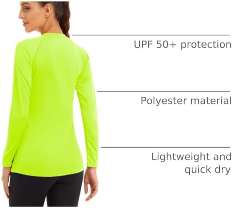 MAGCOMSEN Women's Long Sleeve Shirts UPF 50+ Sun Protection Shirts for Hiking Fishing Workout Rash Guard - Image 4