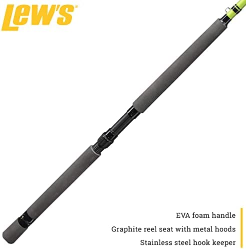 Lew's Crappie Thunder Jigging Fishing Rod, Medium Light Power, Fast Action, Premium Multi-Piece Graphite Blank, EVA Foam Handle, Crappie Thunder Green - Image 4