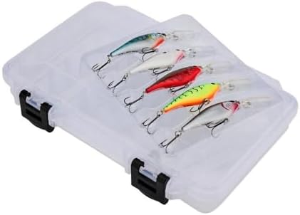Berkley Flicker Shad Fishing Lure Trolling Pack, Size 7, 5-Pack, Size, Profile and Dive Depth Imitates Real Shad, Equipped with Fusion19 Hook, Includes Plano ProLatch 3600 Storage Case by Berkley