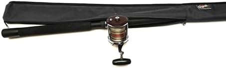 Premium Marine Canvas Fishing Rod Cover Bag Sleeve – Full-Enclosure Rod Protector – Fits One Fishing Rod – Head-to-Head-Zipper Design – Made in USA - Image 4