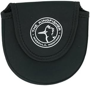 Kingfisher Fly Fishing Reel Bag, Neoprene Material, Portable, Protective, Fits Reel on Fishing Rod (Large) by KingfisherFlyFishing