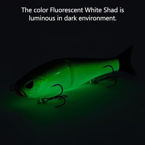 Bassdash SwimShad Glide Baits Jointed Swimbait Bass Pike Salmon Trout Muskie Fishing Lure - Image 3