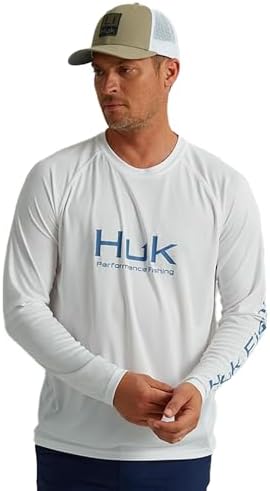 HUK Men's Pursuit Vented Long Sleeve Fishing Shirt (+30 UPF) by HUK