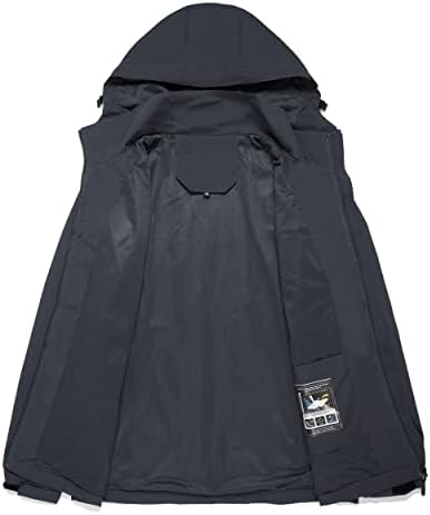 Men's Lightweight Waterproof Rain Jacket,Shell Hooded Outdoor Raincoat Hiking Windbreake jacket - Image 5