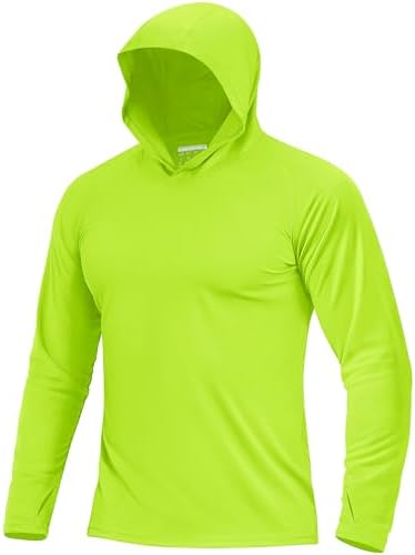 Boladeci Men's UPF 50+ Sun Protection Lightweight Hoodie Shirts Long Sleeve Fishing Shirt SPF UV Hiking Swim by Boladeci
