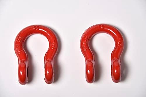 6 Pack Red Rigging 1/2" Bow Shackles D Ring Rugged 10Ton 22000Lb Breaking Strength WLL 2Ton 4400lb w 5/8'' Pin Clevis Screw Heavy Duty f Marine Boat Anchor ATV UTV Recovery by Hi-Gear - Image 6