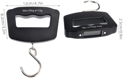 2pcs Portable Digital Fish Scale 40kg LCD, with Backlit 80lb Hanging - Image 2