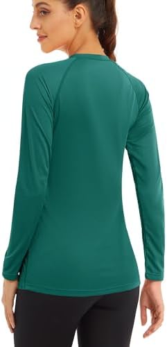 MAGCOMSEN Women's Long Sleeve Shirts UPF 50+ Sun Protection Shirts for Hiking Fishing Workout Rash Guard - Image 2