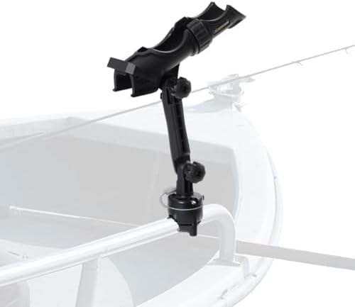 Hitorhike Kayak & Boat Fishing Rod Holder Set with Extender – Universal Reel Compatibility, 360° Adjustable, Heavy-Duty Mounts by HITORHIKE