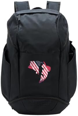 Fishing fishing rod fishing pole perch USA kayak fishing Sport Backpack by Unknown