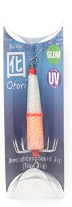 Otori Squid Jig, Weighted, 1 Pack, 1 oz, 1-1/8" Diameter Hook, Glow in the Dark by BeauMac