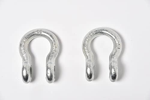 Hi-Gear 4 Pack Galvanized-Blue Rigging 1/2" Bow Shackles D Ring Rugged 10Ton 22000Lb Breaking Strength WLL 2Ton 4400 lb w 5/8'' Pin Clevis Screw Heavy Duty f Marine Boat Anchor ATV UTV Recovery - Image 6